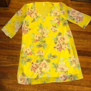 Women’s pink blush floral maternity dress